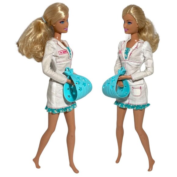 Barbie I Can Be… 2 Dolls Newborn Baby Doctor Hammock #N7646 & Ballerina #T2214 - Picture 5 of 15